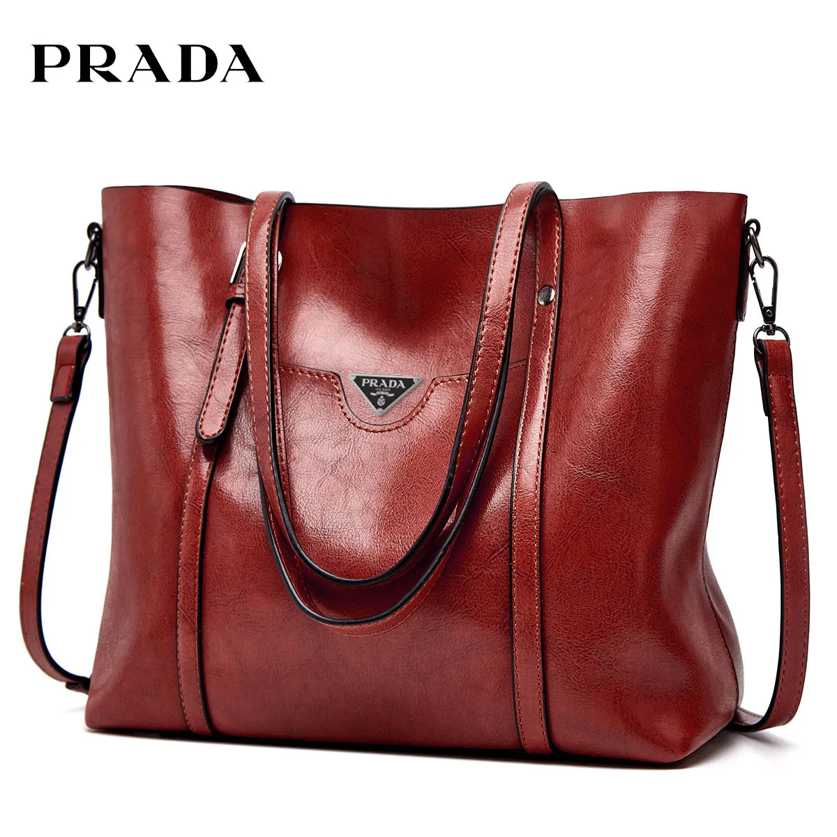 PRADA ファッション大容量ハンドバッグショルダーバッグ女性のバッグ