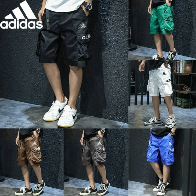Adidas メンズ マルチポケット サマー パンツ (1 つ購入すると 1 つ無料)