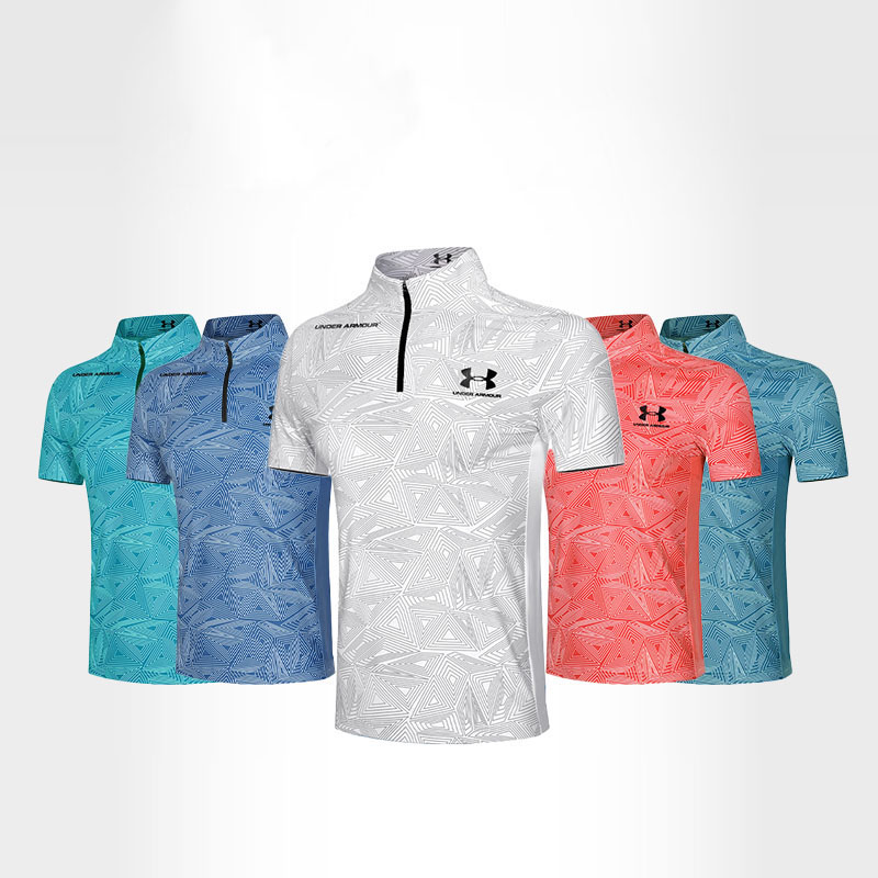 UNder Armor 夏用メンズスポーツアイスシルク速乾半袖