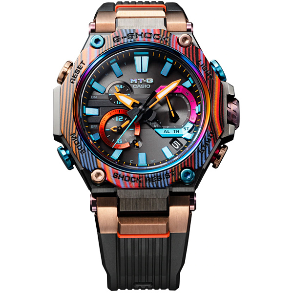 CASIO カシオ ジーショック MTG-B2000XMG-1AJR メンズ腕時計 MTG-B2000 マーブルカーボンベゼル Multi-color carbon Rainbow mountain 20気圧防水