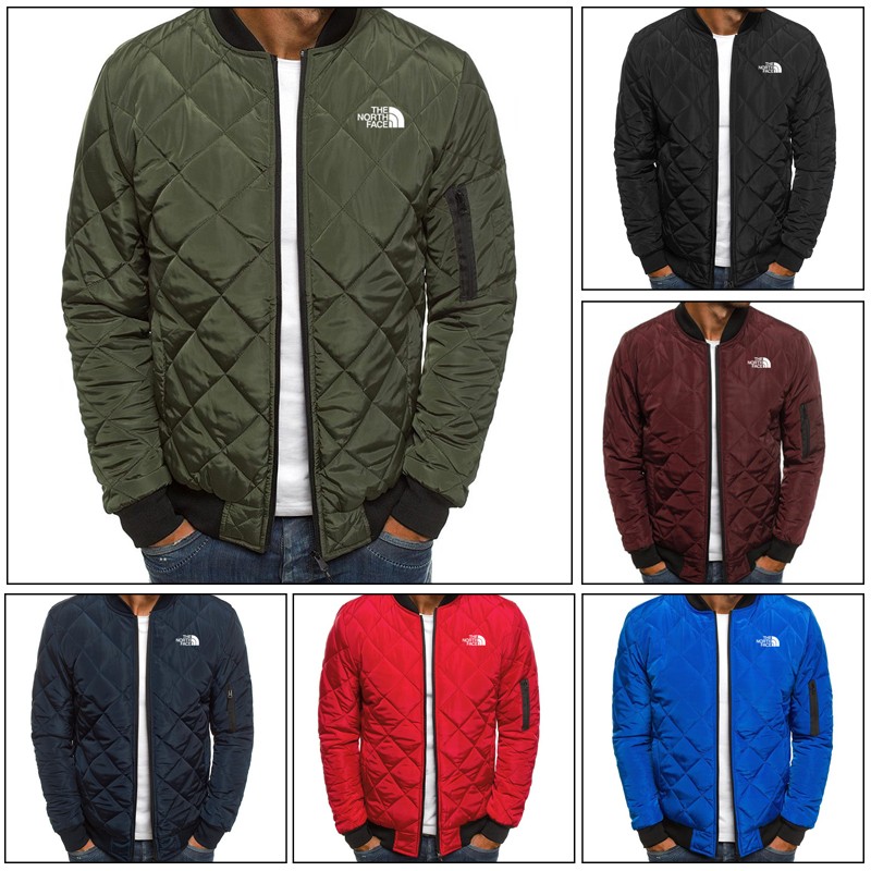 【1枚買うと1枚プレゼント】TheNorthFaceメンズ菱形ダウンジャケット